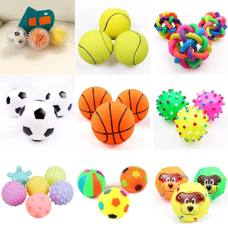 1 Brinquedo para PET de 6cm bola, para cães pequenos e médios em borracha atóxica de mastigar brinquedo para Pet.