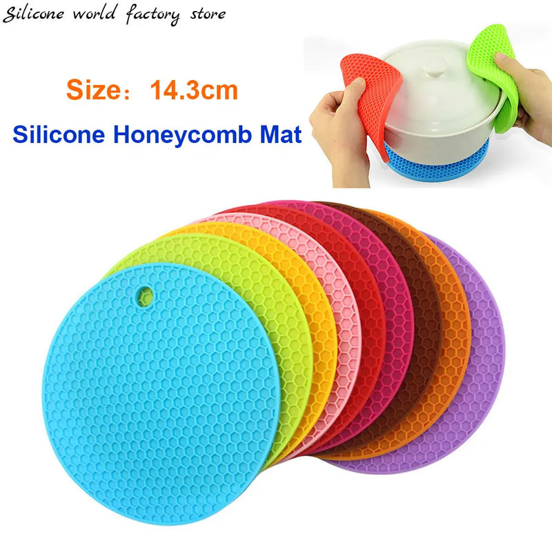 Suporte resistente ao calor em Silicone Honeycomb 14,3cm diametro