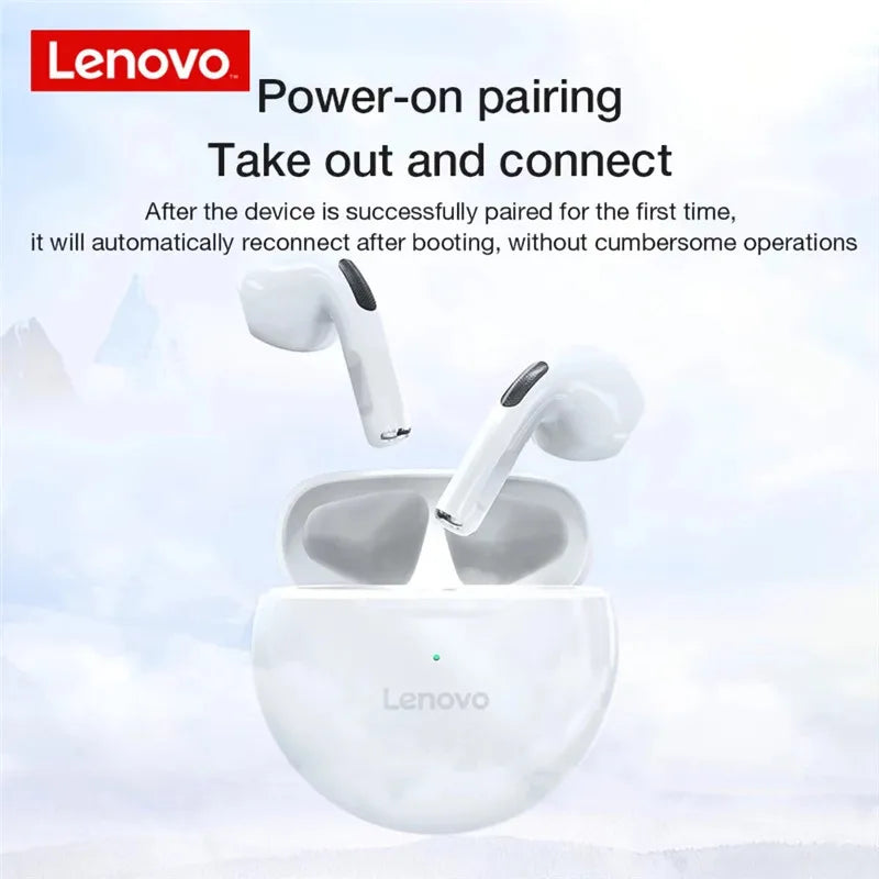 Fone de Ouvido Lenovo-HT38 TWS Bluetooth 5.0 Redução de Ruído, Sem Fio, Hi Fi Headphones, Controle De Toque, Esporte, TV, Cozinha, Quarto