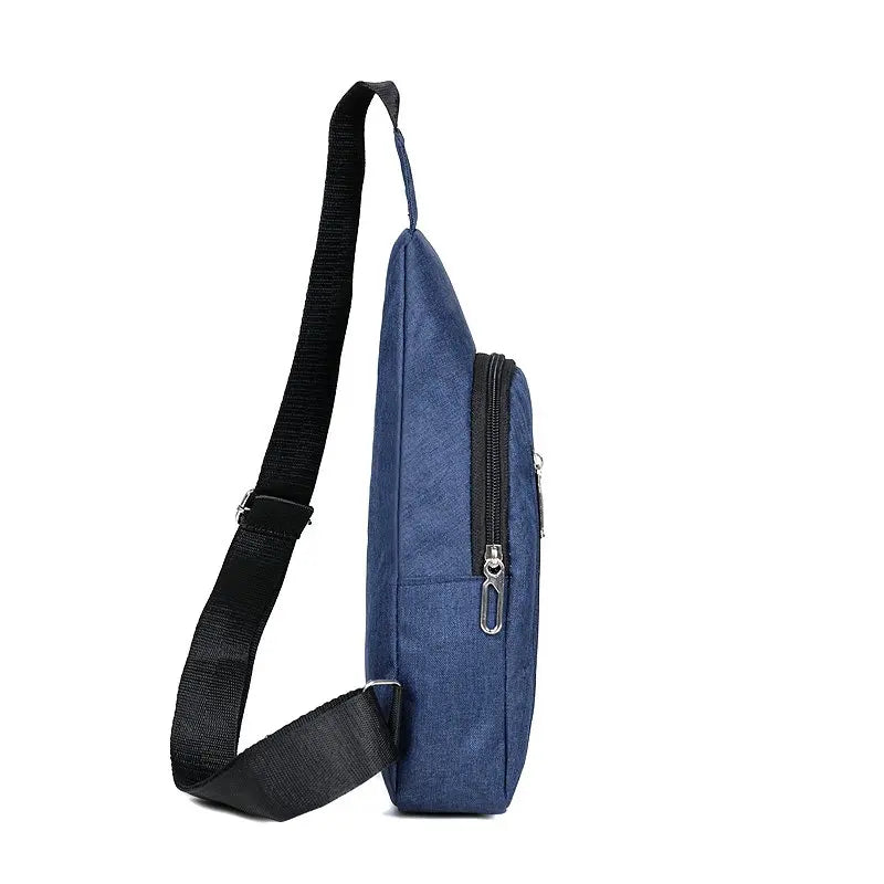 Bolsa de Ombro Preto Oxford Pano Único Ombro Crossbody Casual Sports Homem e Mulher Tendencia