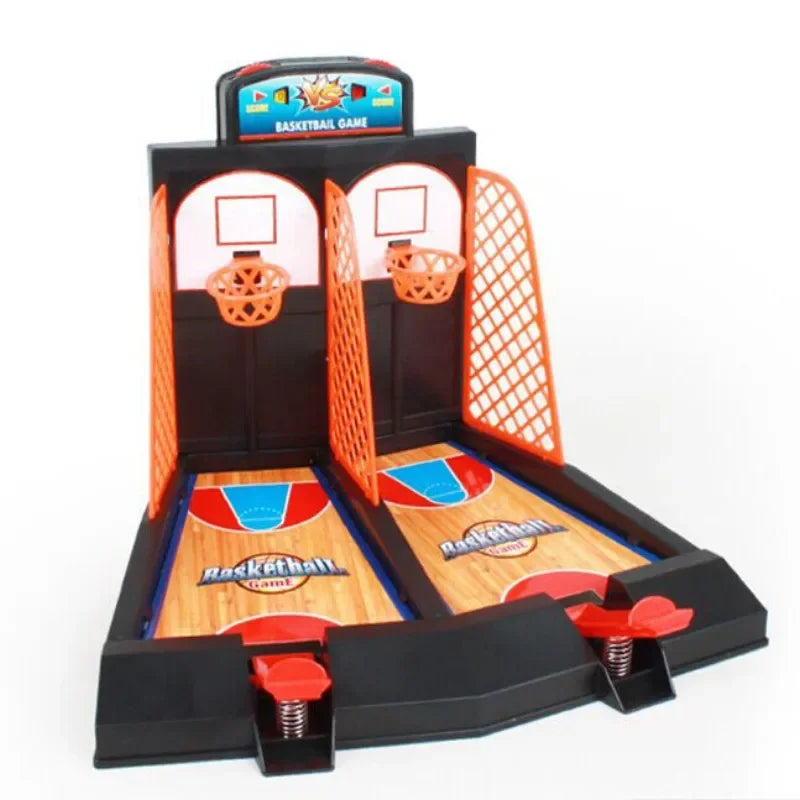 Brinquedos de Ejeção para Tiro de Mesa Infantil, Jogo para Dois Jogadores, Dedo, Basquete, Menino e Menina