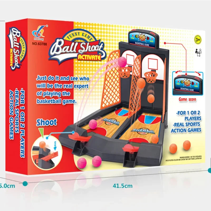 Brinquedos de Ejeção para Tiro de Mesa Infantil, Jogo para Dois Jogadores, Dedo, Basquete, Menino e Menina