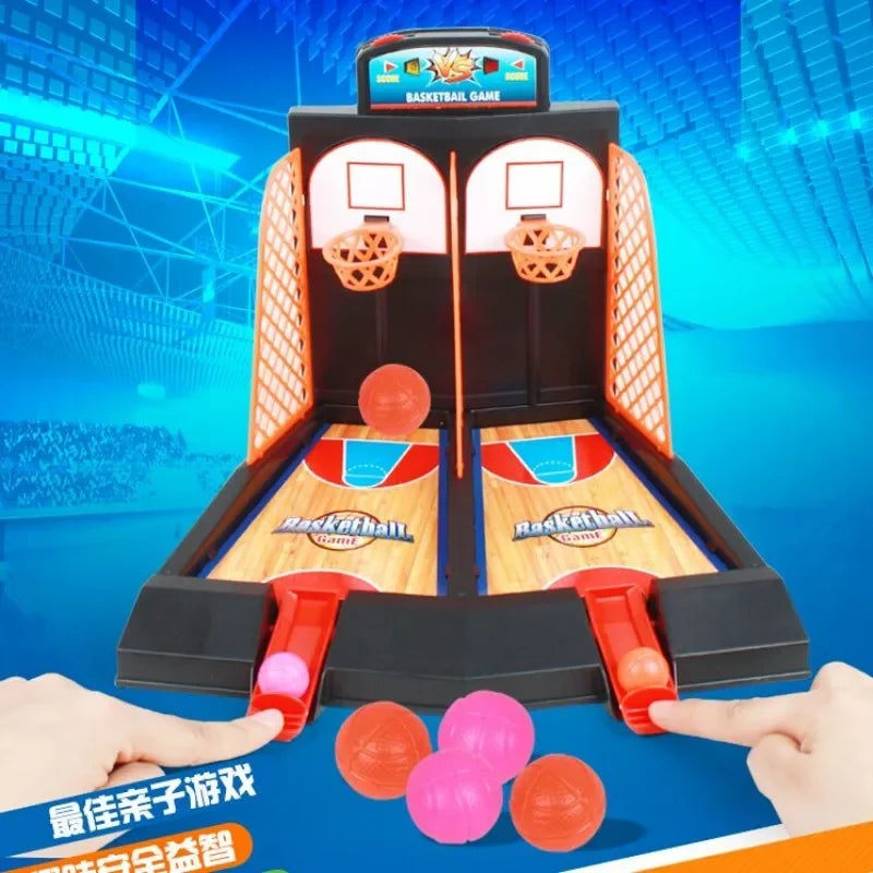 Brinquedos de Ejeção para Tiro de Mesa Infantil, Jogo para Dois Jogadores, Dedo, Basquete, Menino e Menina